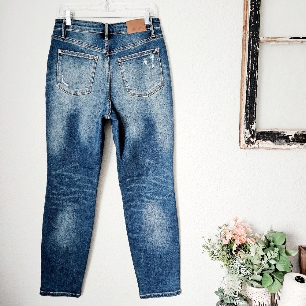 Judy Blue Women's Tummy Control Slim Fit Jeans Dark Wash Stretch Classic 9/29 - Picture 9 of 12